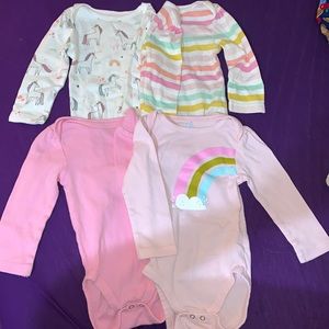 Cloud Island Long Sleeve Onsies